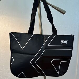 PXG Black and White Geometric Tote